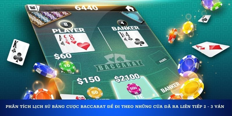 Kỹ thuật canh bài Baccarat cầu bệt